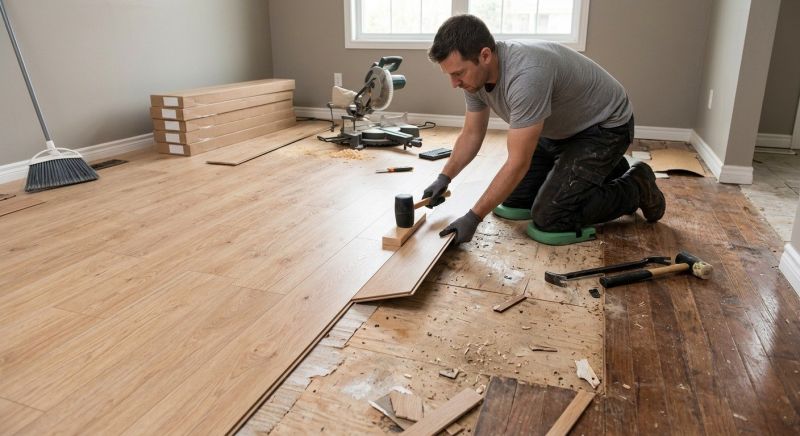 Laminate Floor Replacement in San Mateo, CA