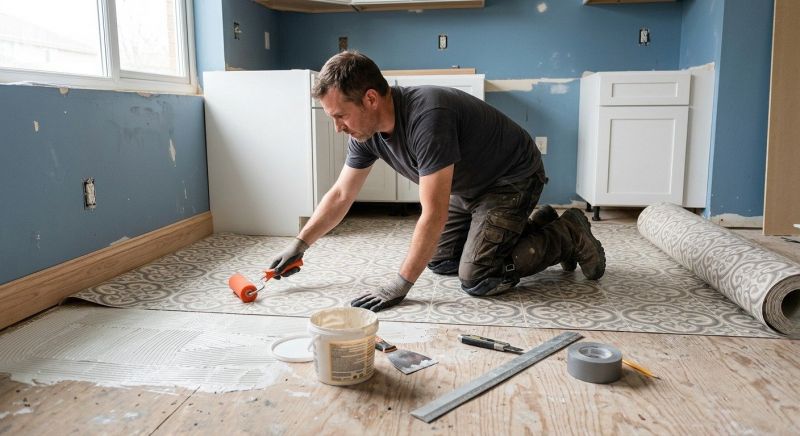 Sheet Linoleum Installation in Redwood City, CA